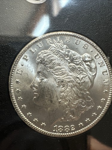 1882 CC $1 Morgan Silver Dollar PCGS/CAC MS63 GSA HOARD MONSTER REVERSE TONER! - Picture 3 of 15
