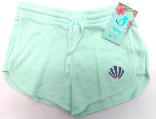 Roxy Girls' Sweat Shorts Big Little Mermaid New Adventures Drawstring Solid New - Picture 5 of 12