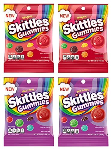 Paquete de bolsa SKITTLES Gummy Candy original y Wild Berry 5,8 oz - Imagen 2 de 4