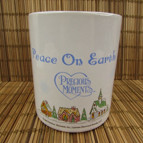 Precious Moments Peace On Earth Christmas Coffee Mug 2009 Sherwood Cup - Picture 3 of 8