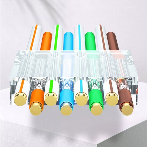 10Pcs Pass Through Connectors RJ45 Shielded Cat7 Connectors Network Modular *h* - Afbeelding 10 van 12