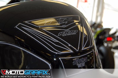 Honda CBR 1000RR Fireblade 2012 White Tankpad Tank Pad 3D Gel Protection Motografix