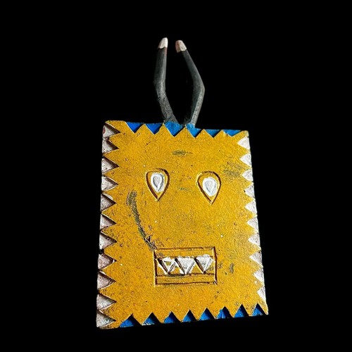African Vintage Handcrafted Kplé Kplé Mask Antique Wooden Tribal Decor-G1121 - Picture 14 of 24