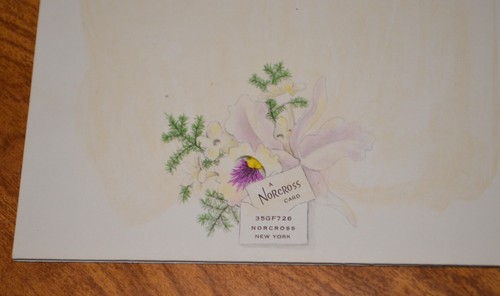 1953 WEDDING GREETING CARD - UNUSED NORCROSS CARD - SLOT for MONEY or GIFT CARD - Picture 4 of 4