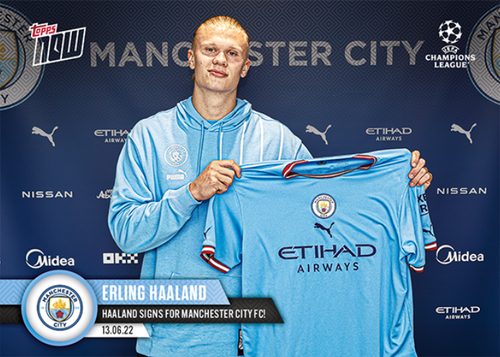 ➠ Topps Now Champions League 2022/23 #PS01 Erling Haaland - Manchester City FC - Bild 1 von 2