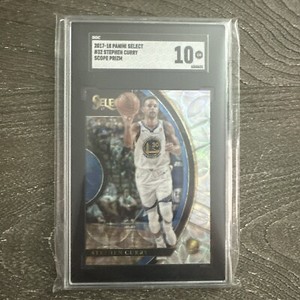 2017-18 Panini Select Stephen Curry Scope Prizm Card #32 SGC 10 Warriors 