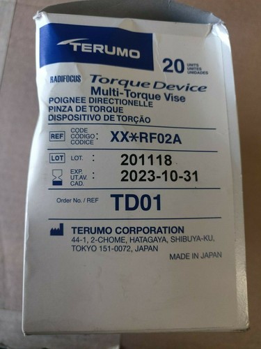Radifocus Guidewire Torque Device Set of 5 NEW Exp 2023 - Picture 3 of 3