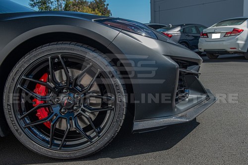 23-Up Corvette C8 Z06 | Z07 Package PAINTED CARBON FLASH Front Lip Splitter - Picture 14 of 24