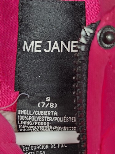 Me Jane Pink Fur Lined Slim Fit Jacket Girls 7/8 - Picture 5 of 5