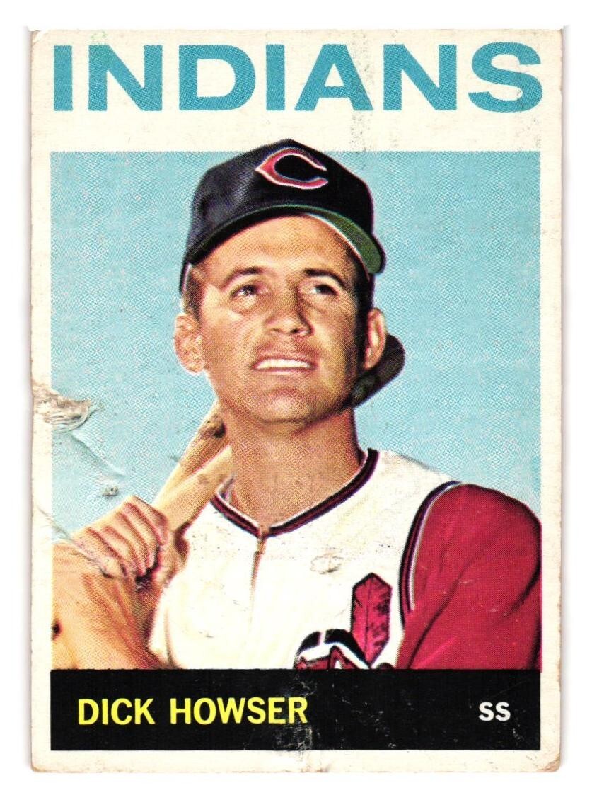 1964 Topps Baseball SEMI HIGH #478 Dick Howser Poor Cleveland Indians Free Ship