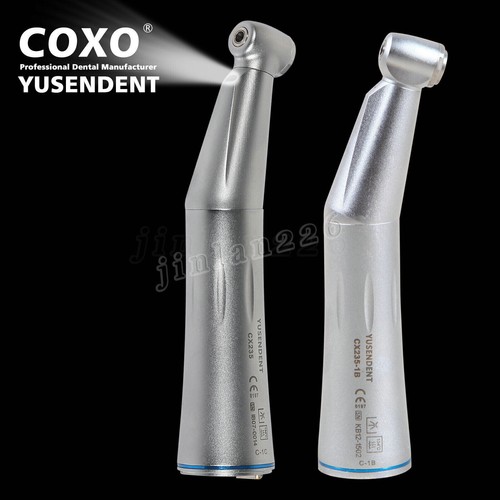 COXO Dental LED Fibra Óptica/Lenta Baja Velocidad Contra Ángulo Pieza de Mano Tipo E Empuje - Imagen 2 de 44