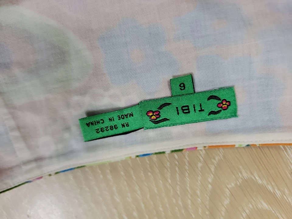 Saia Feminina TIBI Tamanho 6 Camadas Camadas Paisley Algodão Casual Colorida *LEIA* - Imagem 4 de 4