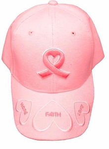 PINK RIBBON BREAST CANCER AWARENESS BASEBALL STYLE FAITH ...