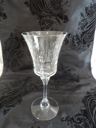 Atemberaubendes Set (4) Heisey Danish Princess Cut Kristall 8" Wasser Weingläser - Bild 7 von 8