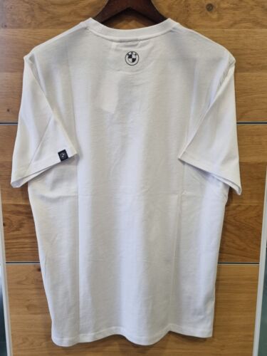 GENUINE BMW MOTORRAD MENS WHITE T-SHIRT SIZE - LARGE - Picture 2 of 2