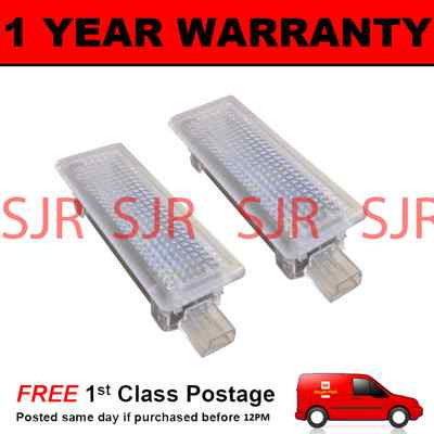 2X FÜR RANGE ROVER SPORT 18 WEISS LED FUSSWELL STIEFEL TÜR HÖFLICHKEIT HANDSCHUH BOX LAMPE