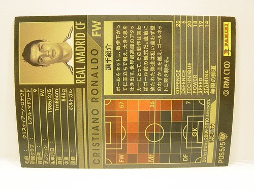 Panini WCCF 2009-10 POS Cristiano Ronaldo No.9 Real Madrid CF Spain Superstars - Picture 6 of 6