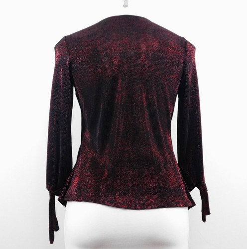 Elementz Women Shirt, Size PL, Red/Black, 100% Polyester - Picture 2 of 4