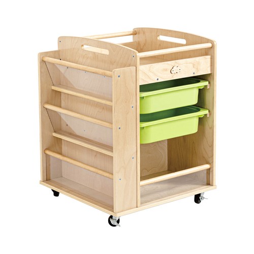 Jooyes Wooden Art Craft Material Storage Trolley - Picture 3 of 5
