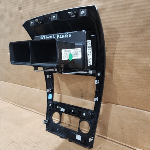 2007-2012 GMC Acadia Center Console Ac Heater Control Bezel Trim W/ Air Vent OEM - Picture 11 of 13