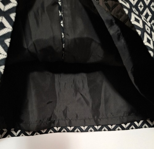 Worthington Pencil Skirt 12 Petite Womens Black and White Jacquard New with Tag - Picture 4 of 7