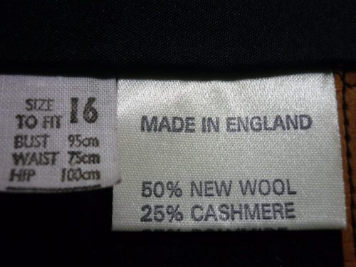 Antman Ladies black cashmere & wool blend fully lined overcoat - Picture 9 of 12