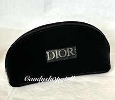 NEW DIOR Beauty Black Velvet Makeup Bag Cosmetic Pouch