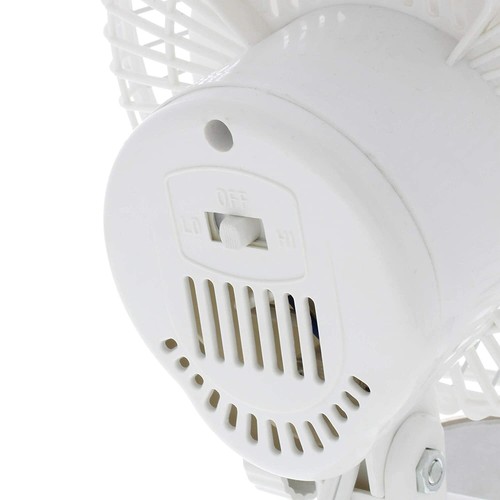 Clip On Mini Electric Portable Desk Cooling Fan Small Table 6 Inch Free SHipping - Picture 9 of 10
