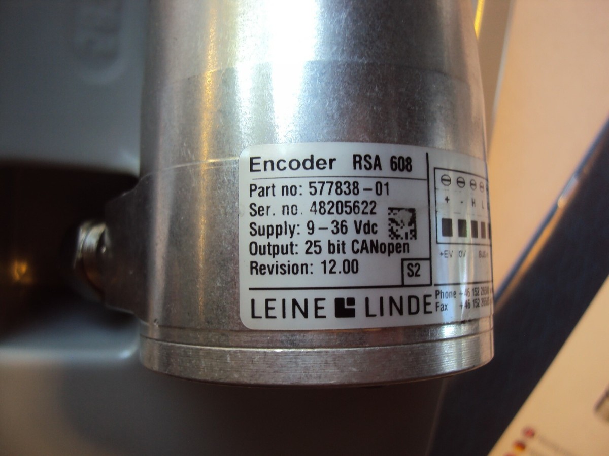 Leine & Linde RSA 608 Part number: 577838-01 Resolution 25