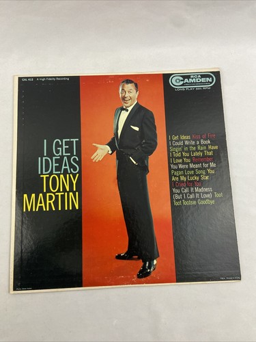 I Get Ideas Tony Martin RCA Camden CAL 412 Vinyl Record LP - Imagen 6 de 6