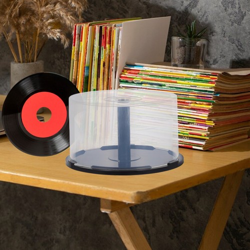 2 Pcs Bac De Rangement Pour CD Boîtiers Dvd Vierges Étui Porte-cd - Zdjęcie 11 z 12