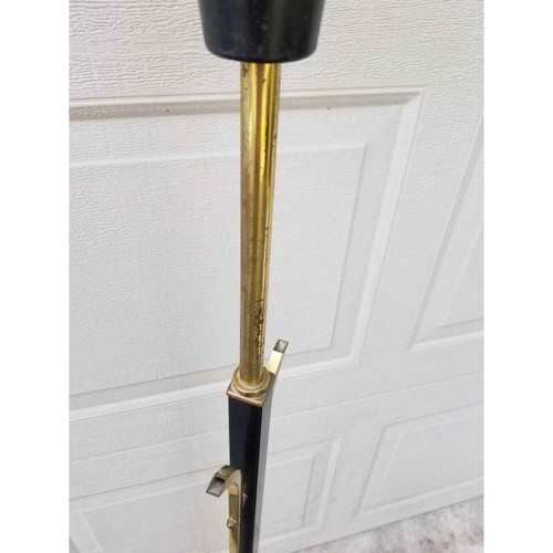Handsome Vintage 1950 1960s Brass black Floor Lamp Mid Century Modern Atomic Era - Bild 5 von 6