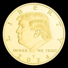 2024 President Trump Gold Commemorative Coin Republican Gift Idea BLACK FRIDAY