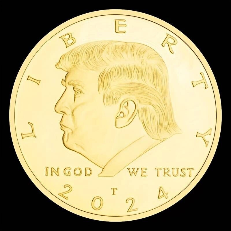 US Donald Trump 2024 2024 Gold Coin Republican Collection Collector's