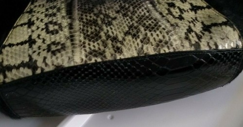 Sharif Vintage Handbag Snakeskin and Cowhair Purse - Picture 5 of 7