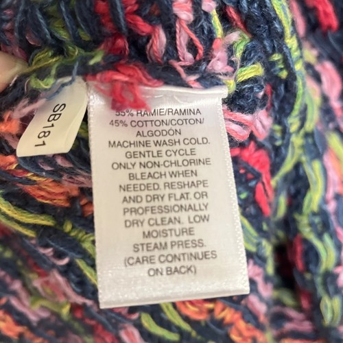Susan Bristol Strickpullover Pullover Vintage 99 y2k Bunt Blumen Medium Neu - Bild 3 von 4