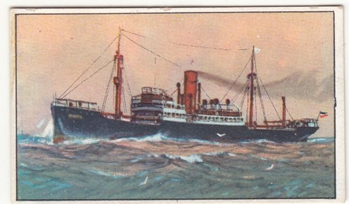 OCEAN LINER LINIENSCHIFF PAQUEBOT PORTA NORDDEUTSCHER LLOYD IMAGE CARD - Picture 1 of 2