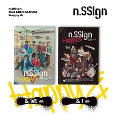 K-POP n.SSign 2nd Mini Album [Happy &] CD+96p Book+4p Card+Sticker+Folded Poster