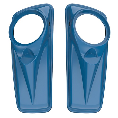 Advanblack Billiard Teal 8" Saddlebag Speaker Lids For Harley Touring 14+ - Picture 3 of 7