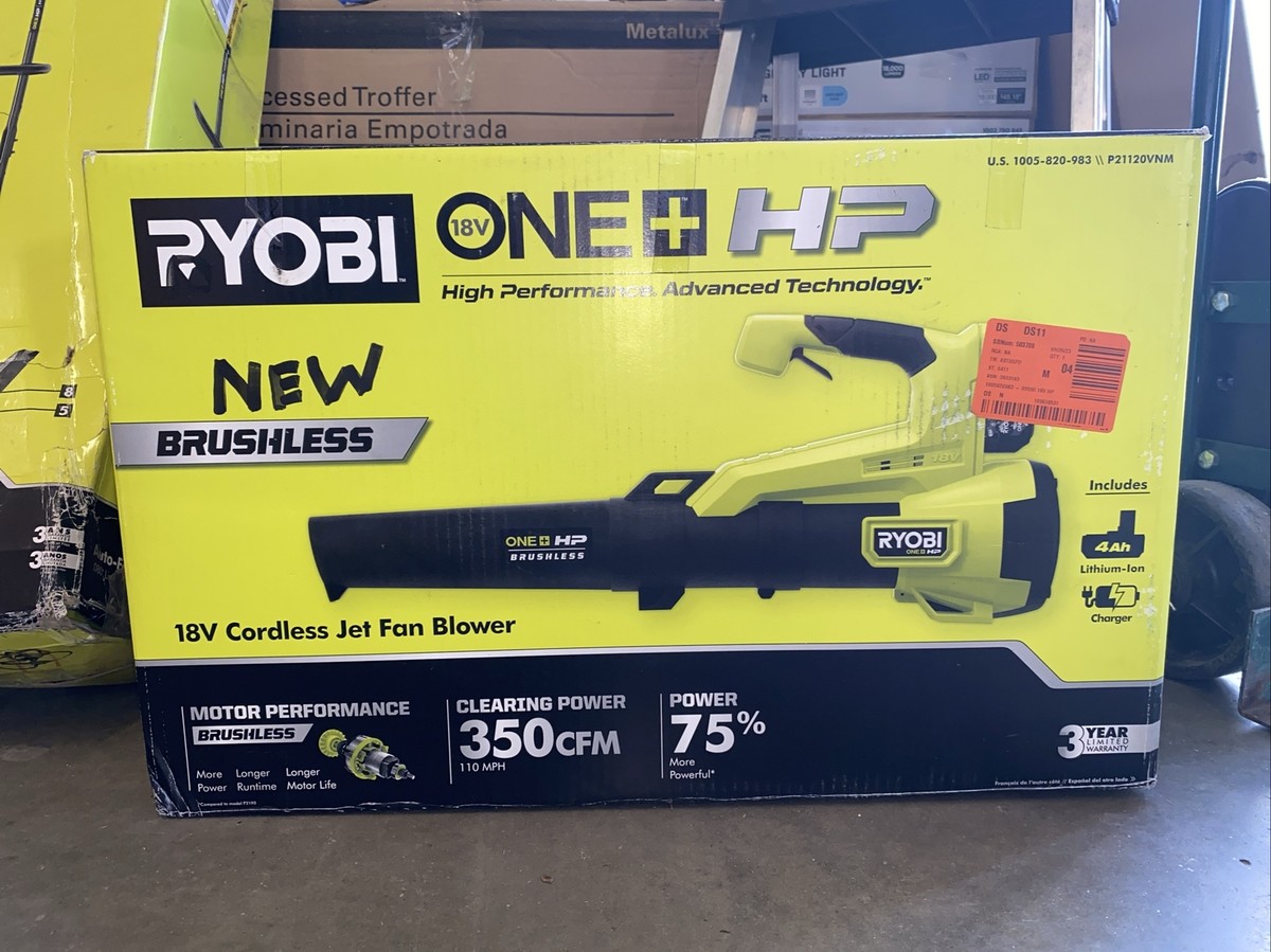 Ryobi Brushless 18V Cordless Jet Fan Blower P21120