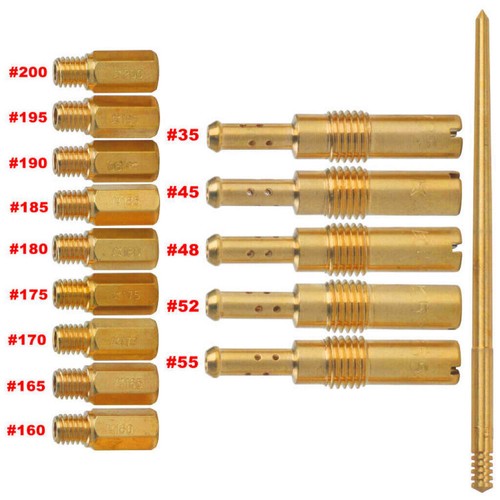 15X Carburetor Main Jet Pilot/Slow Jet Needle Kit For Keihin FCR PWK OKO CVK PWM - Picture 2 of 8