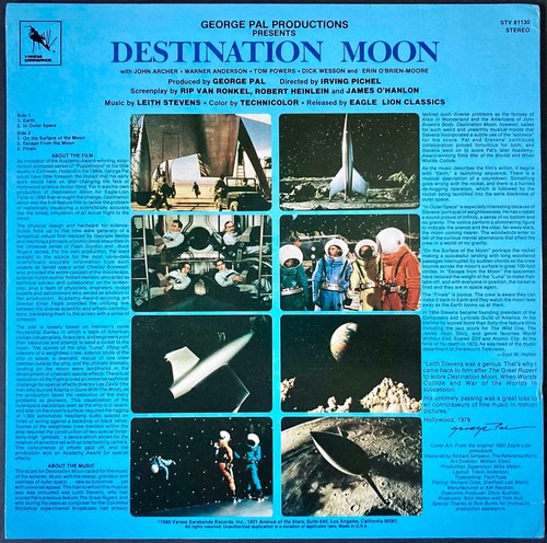 Destination Moon ORIGINAL US Vinyl LP George Pal Leith Stevens 1980 - Picture 2 of 6