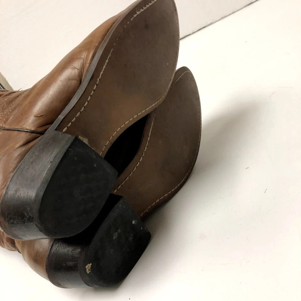 De Colección Durango Coñac Cuero OILED Vaquero Western Motocicleta RODEO Botas de Montar 10 Foto 2 de 4