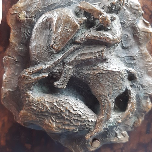 Antike Skulptur Bronze High Relief Unterzeichnet Figur Sacra San Giorgio Xx Sec - Bild 10 von 14