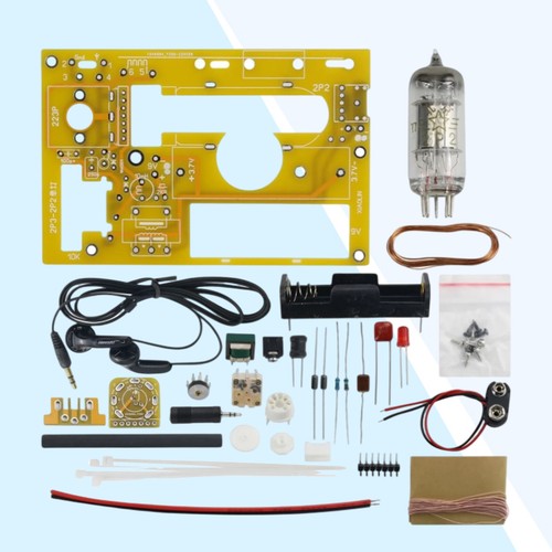 For DIY 2P2 Tube Single Light MW Radio Kit Simple Radio Receiver Kit No Shell ot - Zdjęcie 2 z 15