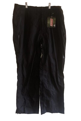 Coleman The Outdoor Co. Men s Black Nylon Pants Unisex XL Camping Hunting NWT
