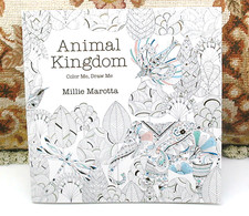 ANIMAL KINGDOM COLOR ME DRAW ME ADULT COLORING BOOK BY MILLIE MAROTTA