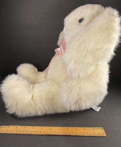 JC Penney Collection Coniglietto Coniglio Peluche Peluche Grande Crema JCP Pasqua - Foto 5 di 10
