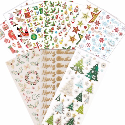 PAPERMANIA Sticker Set 3 - ''Weihnachten / Xmas'' - 10 Blatt - 22x10cm