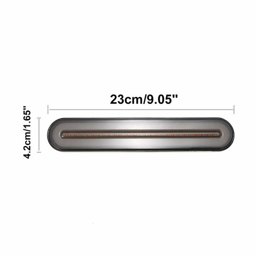 2pcs 100 LED Car Trailer Truck Flowing Turn Signal Brake Stop Tail Light SU - Imagen 8 de 10